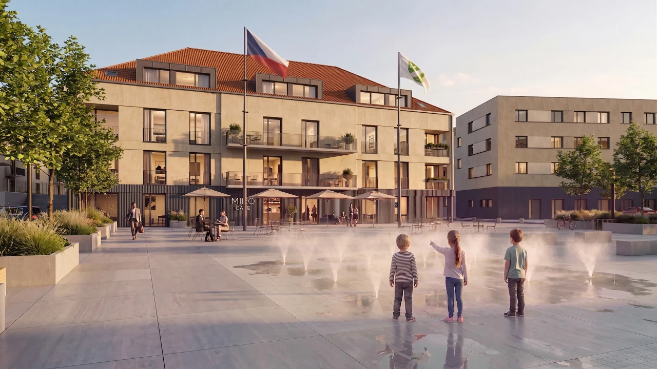 Vizualizace exteriéru projektu Byty Klučov