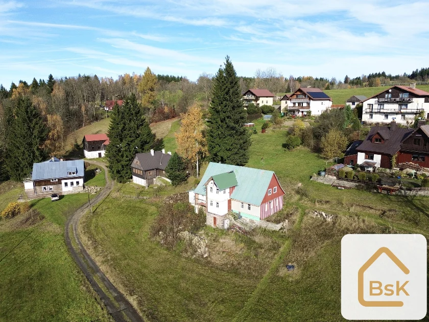 Prodej rodinného domu – Kořenov, Jizerské hory | 152 m² zastavěná plocha + pozemek 1295 m²