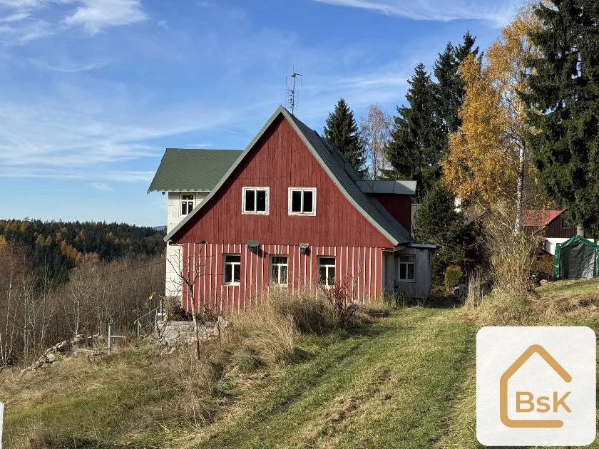 Prodej rodinného domu – Kořenov, Jizerské hory | 152 m² zastavěná plocha + pozemek 1295 m²