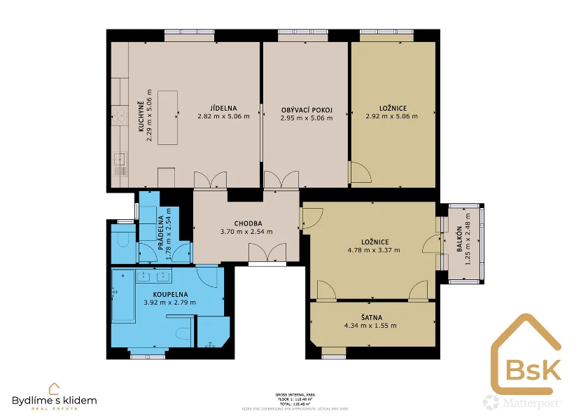 Prodej bytu 3+kk ,105 m² s balkonem, zahradou - Dunajevského, Praha - Kunratice