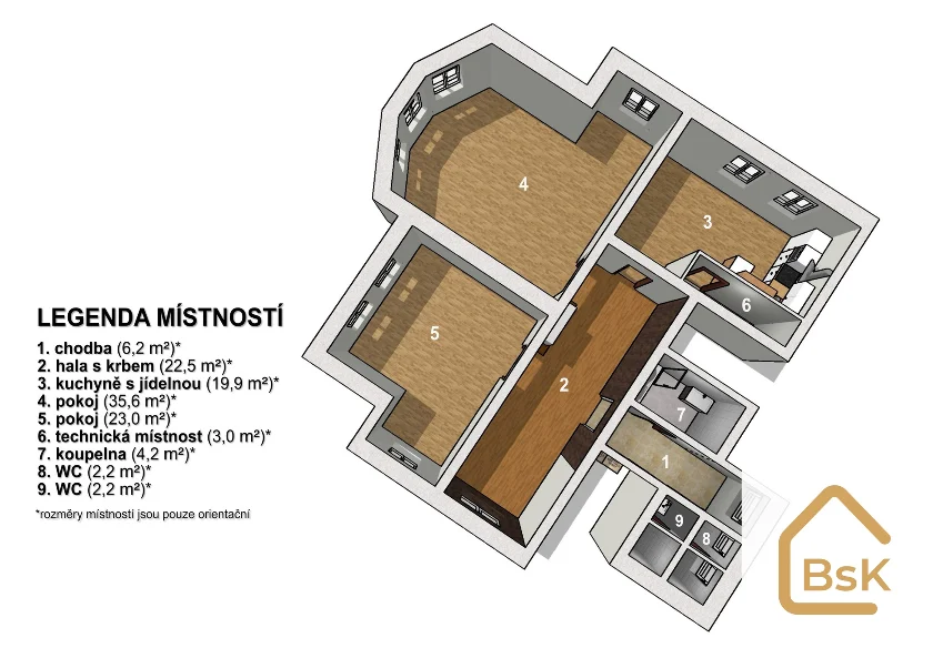 Prodej bytu 3+kk, 125 m², Jablonec nad Nisou