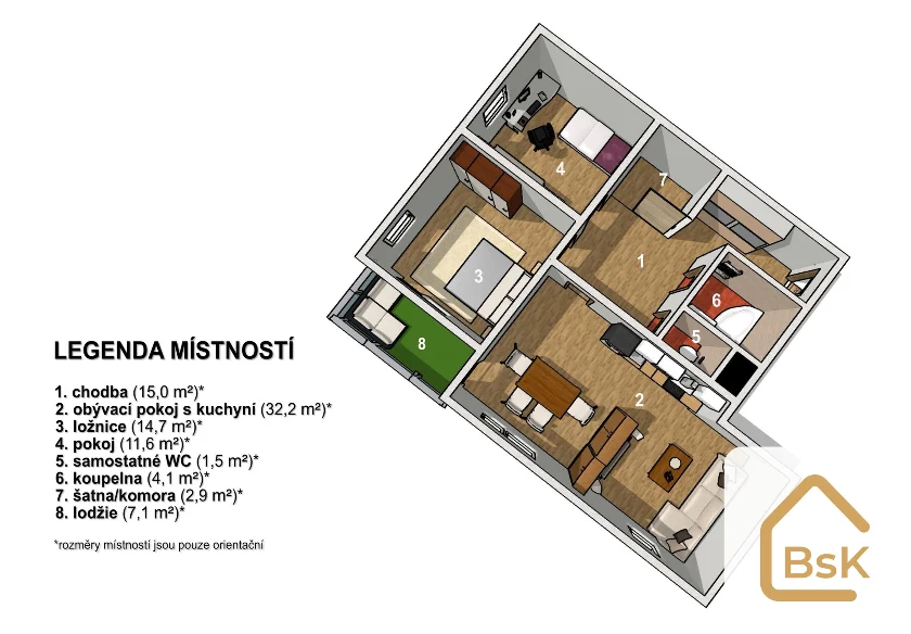 Pronájem bytu 3+kk 84 m², Liberec VI-Rochlice