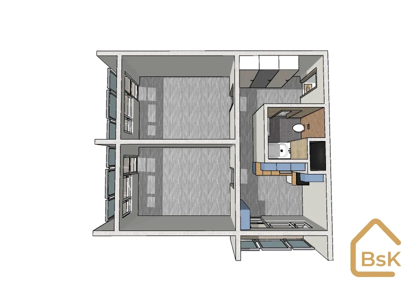 Pronájem bytu 2+1 58 m², Liberec I-Staré Město